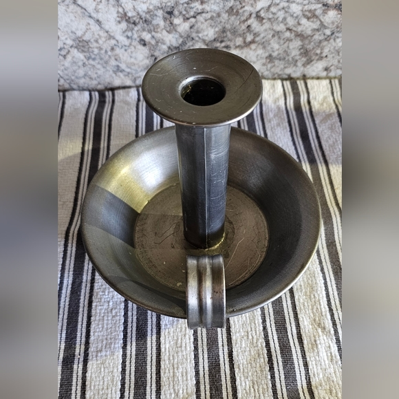 Early Antique metal candlestick holder  No rust great condition! - Picture 6 of 8